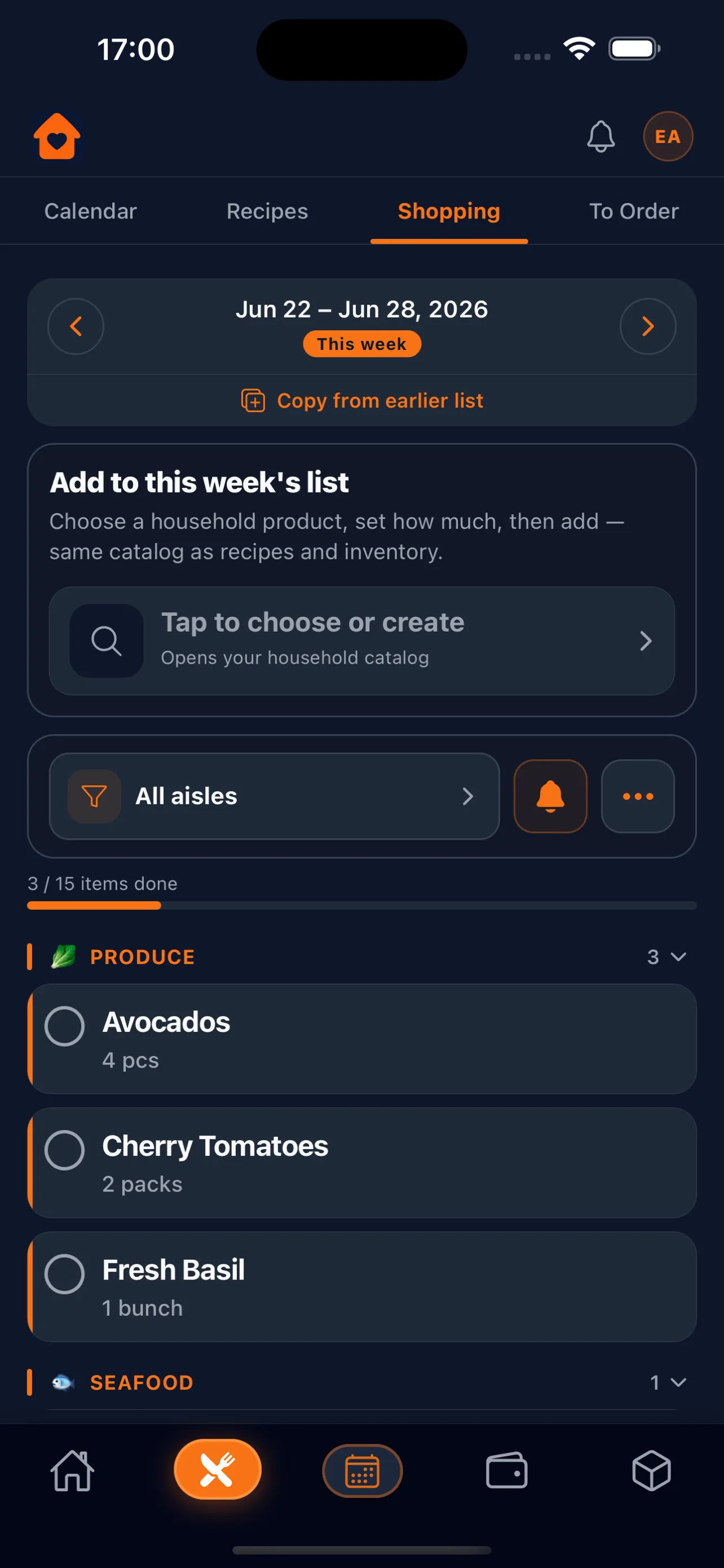 Shopping List